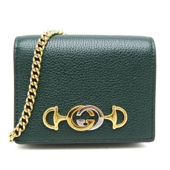 GUCCI Green Leather Wallet - Picture 1 of 10